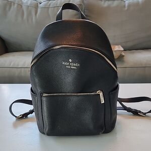Kate Spade Black Dome Backpack with Adjustable Straps